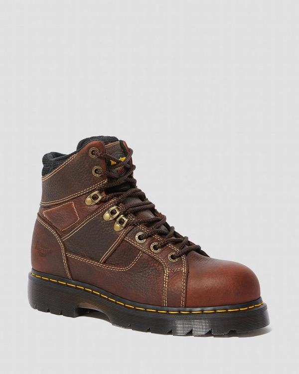 Dr Martens Dámské Pracovní Boty Extra Wide Ironbridge Hnědé, CZ-043128